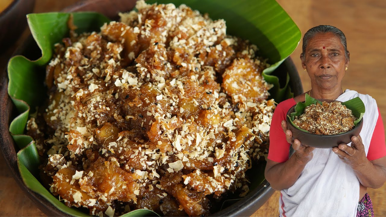 South Indian Tasty Pazham Nurukku -  Banana Dessert