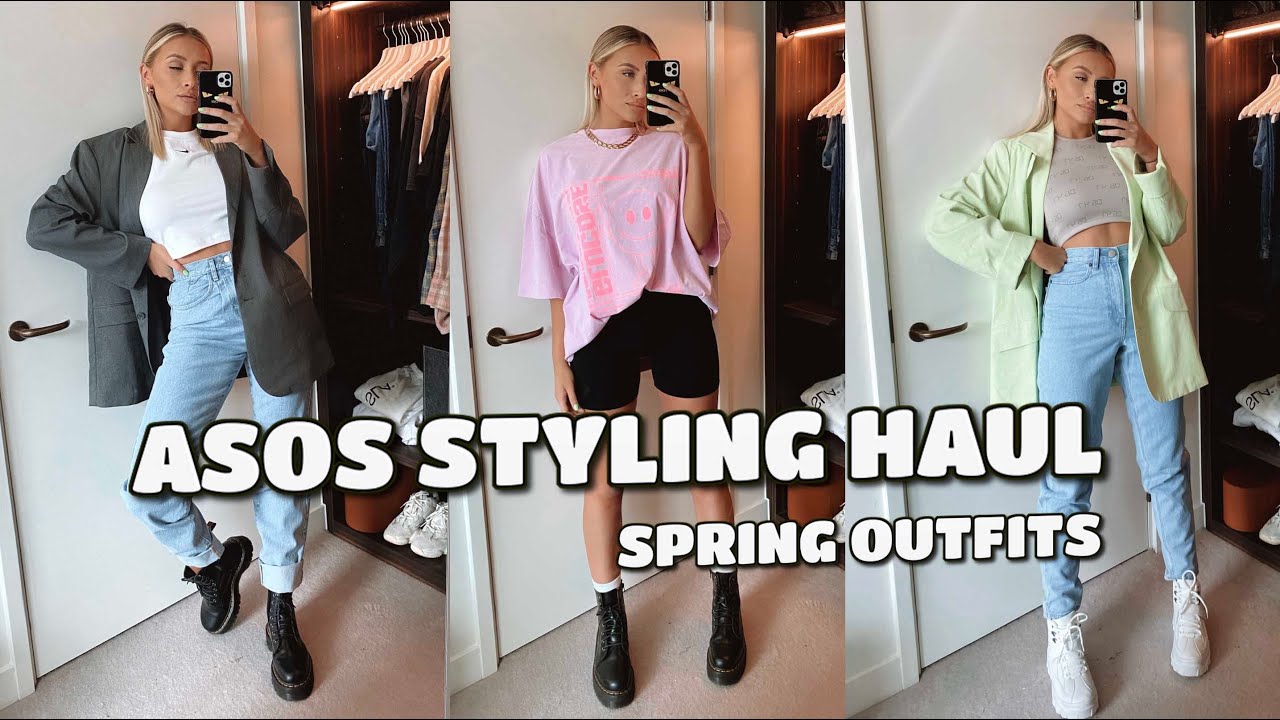 ASOS SPRING OUTFITS STYLING HAUL | 90s VIBES