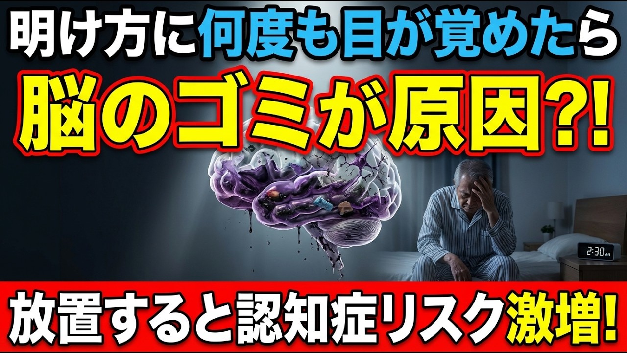 【警告】夜中に目が覚めるのは老化ではありません。脳のゴミが溜まる最悪の習慣と、朝まで爆睡できる奇跡の熟睡術