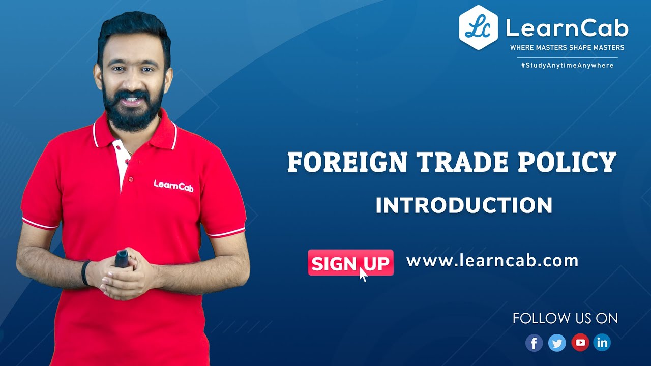 Foreign Trade Policy (FTP) 2015-2020 | CA Final | CA Lijil Lakshman | LearnCab