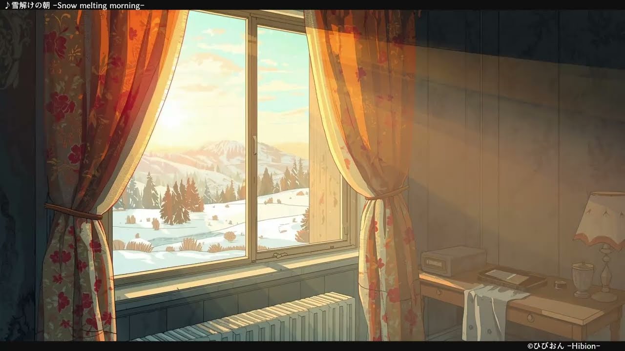 【作業用BGM】雪解けの朝 -Snow melting morning-【Work soundtrack】