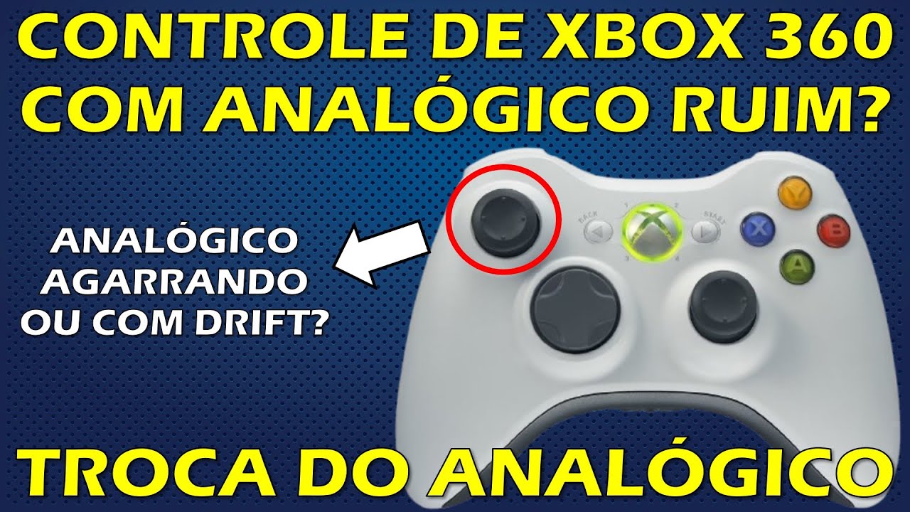 COMO TROCAR ANALÓGICO DO CONTROLE DE XBOX 360? TUTORIAL TROCA DO ANALÓGICO + REMOÇÃO DO GATILHO LT