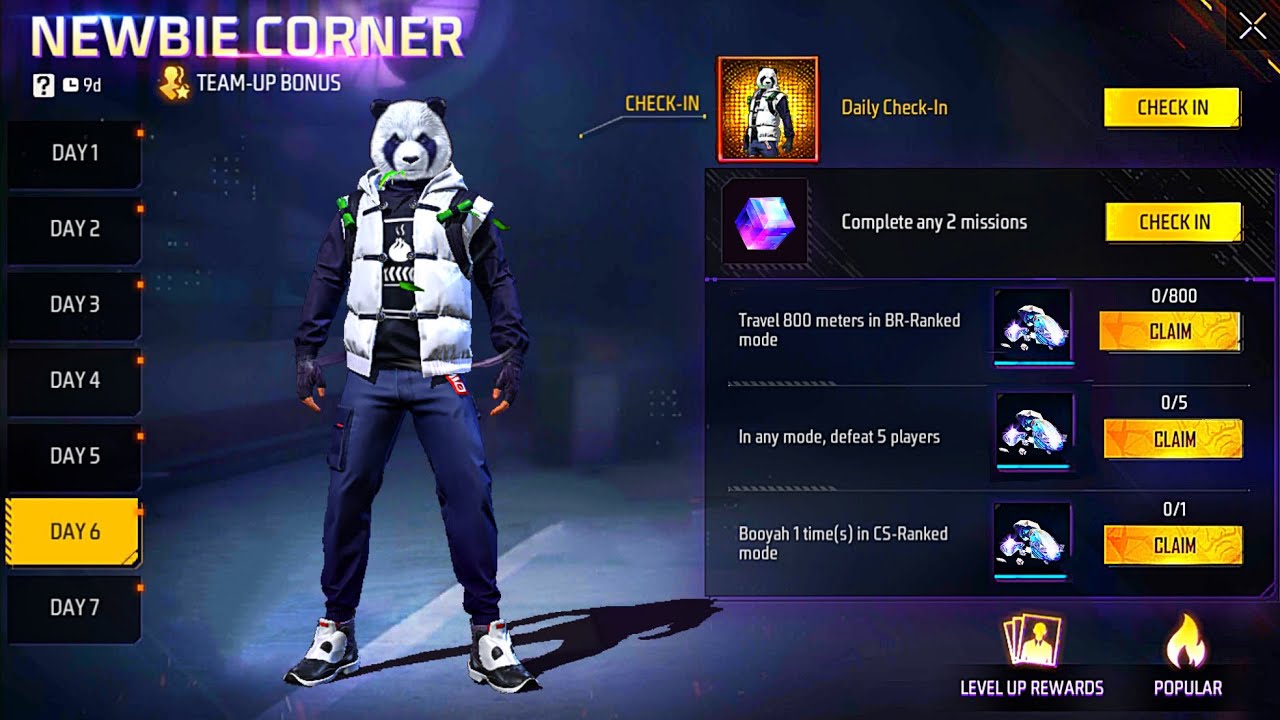 FREE PANDA BUNDLE 🐼 ONLY TODAY 😱 CLAIM ALL FREE REWARDS 🔥 FREE FIRE