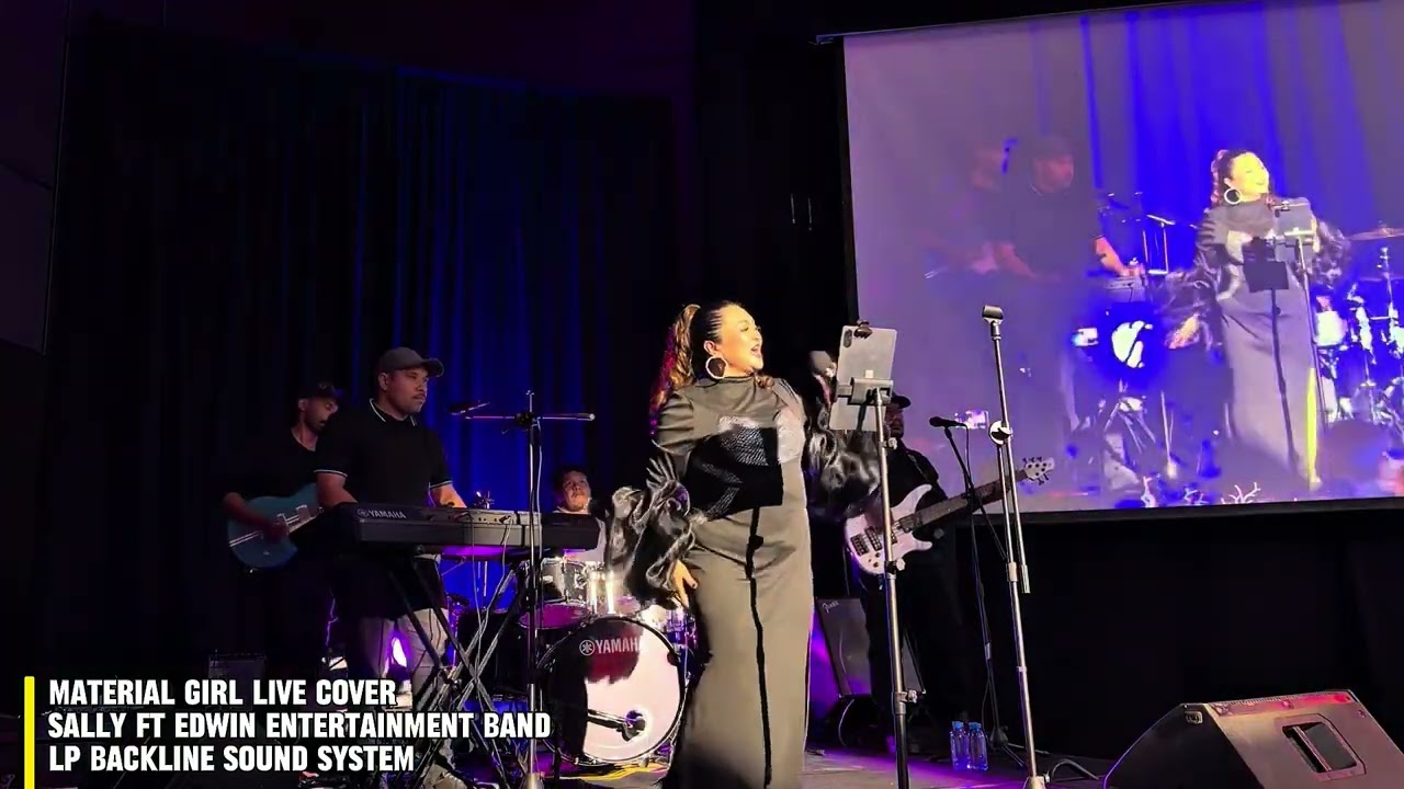 Material Girl Live Cover Sally ft Edwin Entertainment