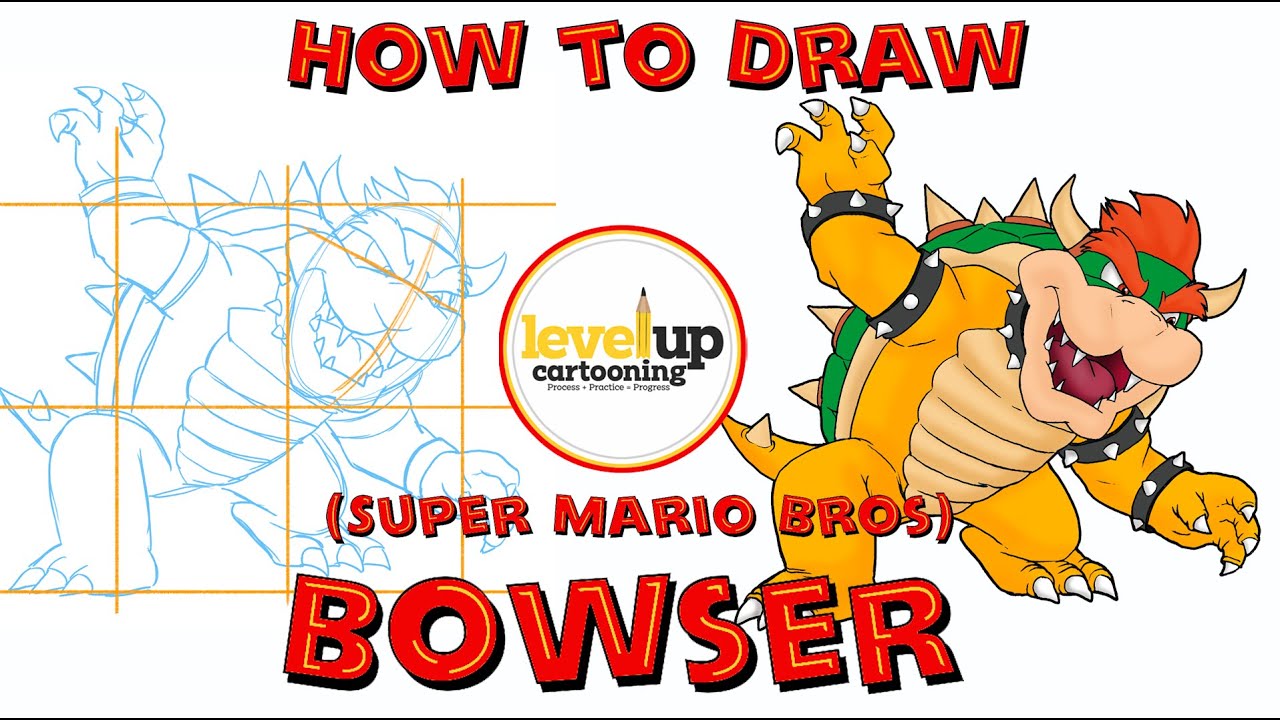 Drawing Bowser Step by Step