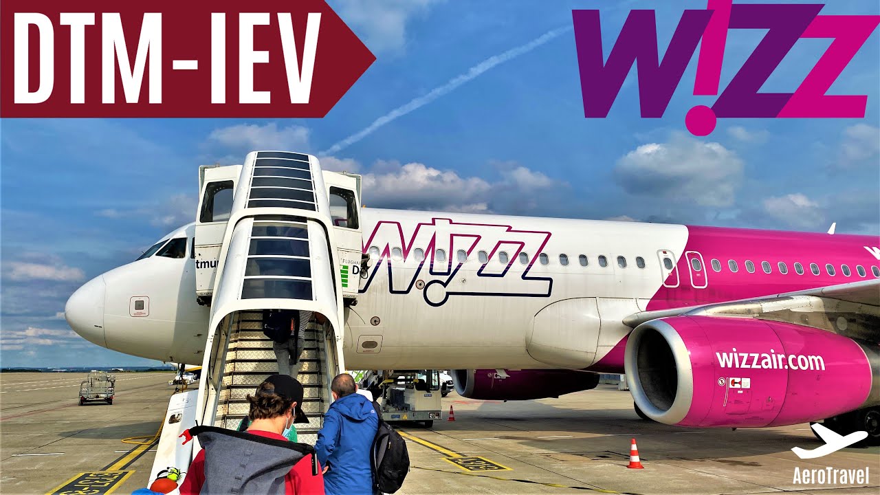 ONBOARD WIZZ AIR to KYIV ZHULIANY | DORTMUND - KYIV (IEV) | AIRBUS A320 | TRIPREPORT 4K UHD