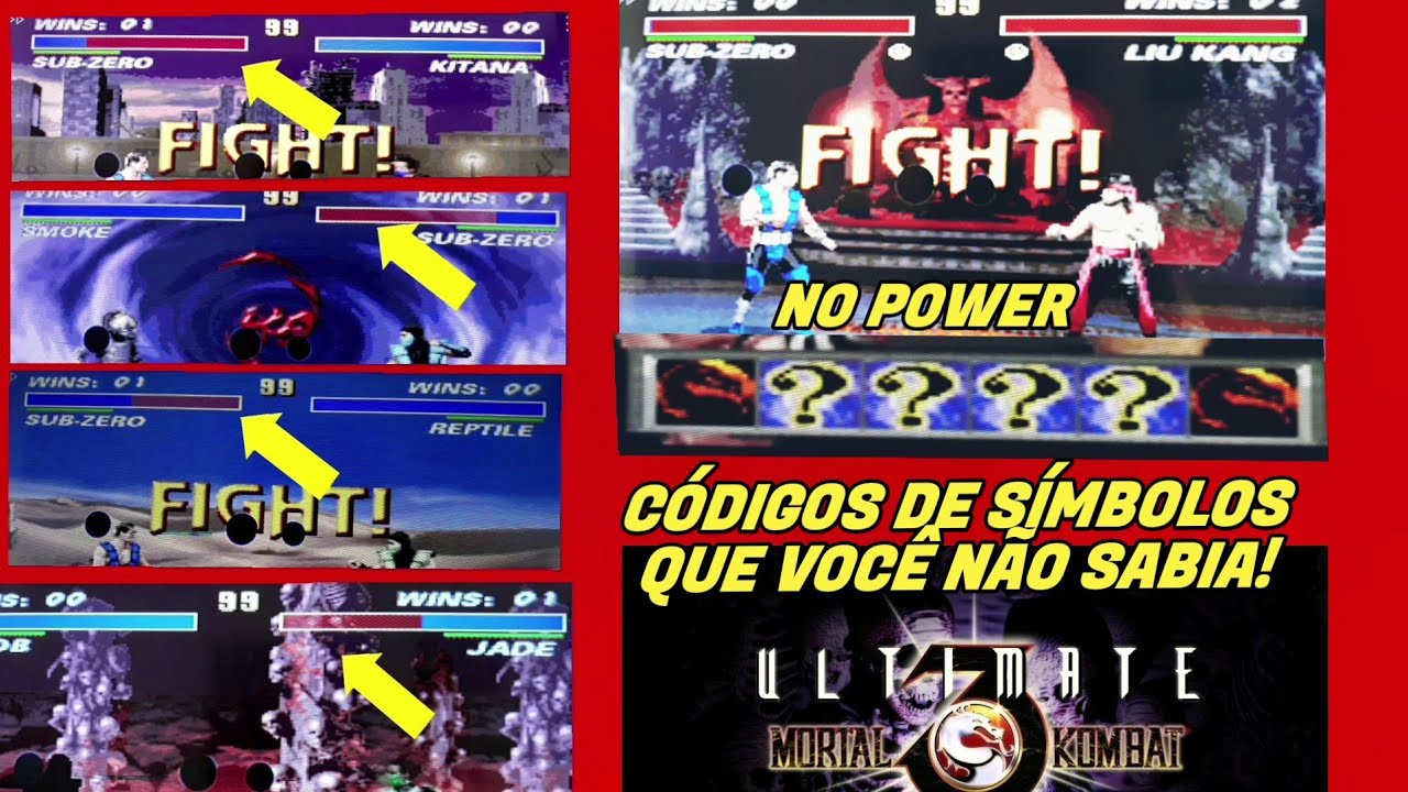 Você Jogou UMK3 a vida toda e não sabia disso (símbolos de códigos)