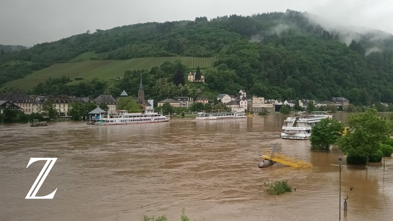 Hochwasserlage nach Starkregen auch in Rheinland-Pfalz angespannt