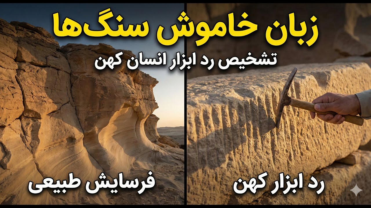 زبان خاموش سنگ‌ها در ایران باستان | تشخیص رد ابزار انسان کهن از فرسایش طبیعی