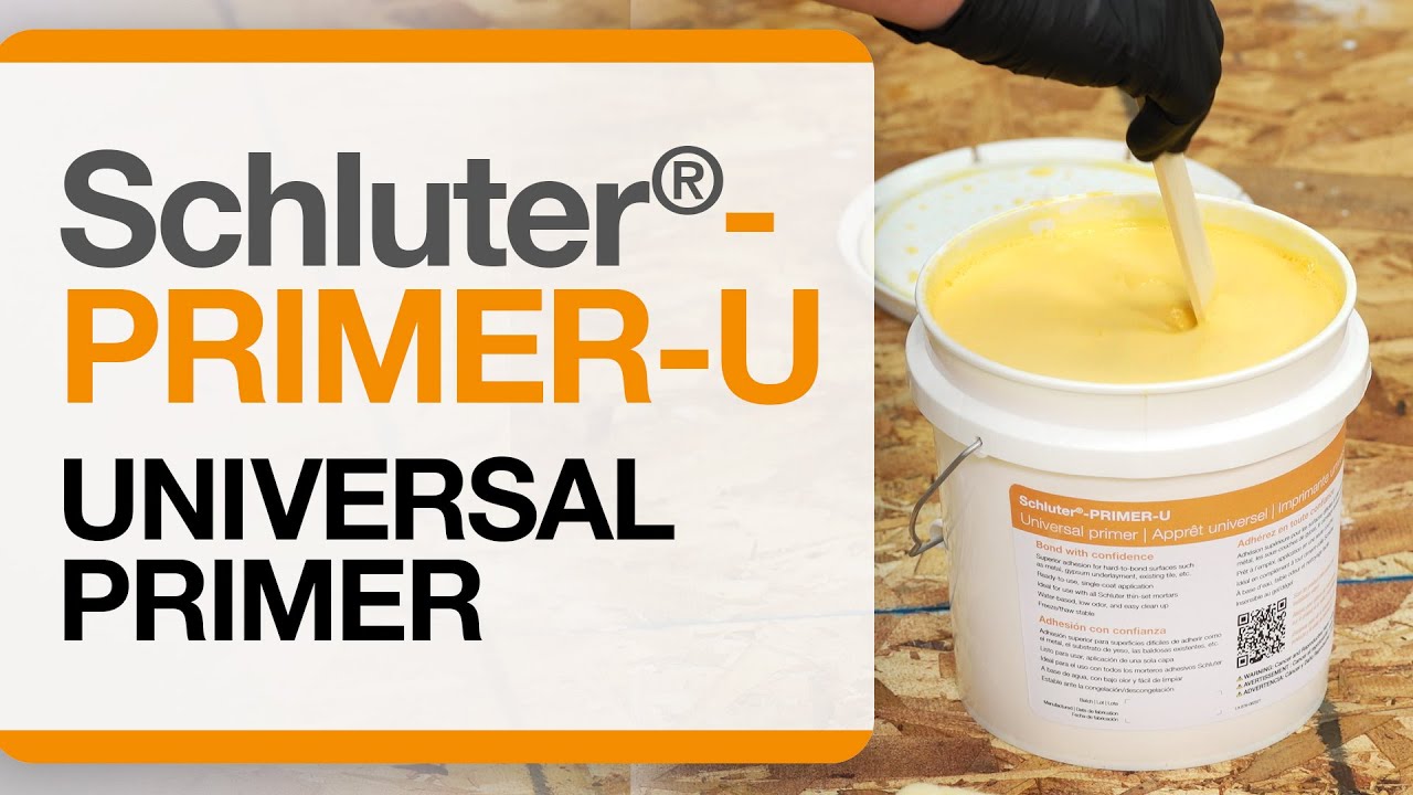 Schluter®-PRIMER-U: Universal Primer for Hard to Bond Surfaces