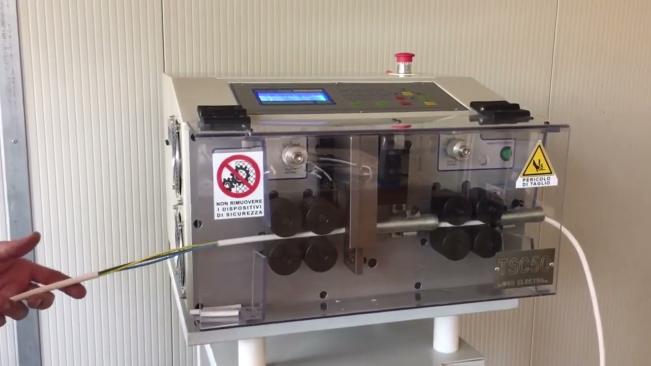 TAGLIA SPELA CAVI ⁄ CUTTING AND STRIPPING MACHINE   TSC50 1080p 30fps H264 128kbit AAC