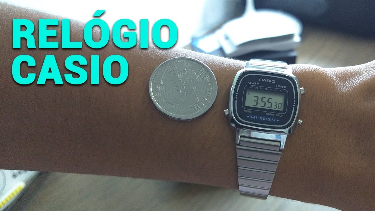 UNBOXING CASIO LA670WA-2DF RELÓGIO FEMININO