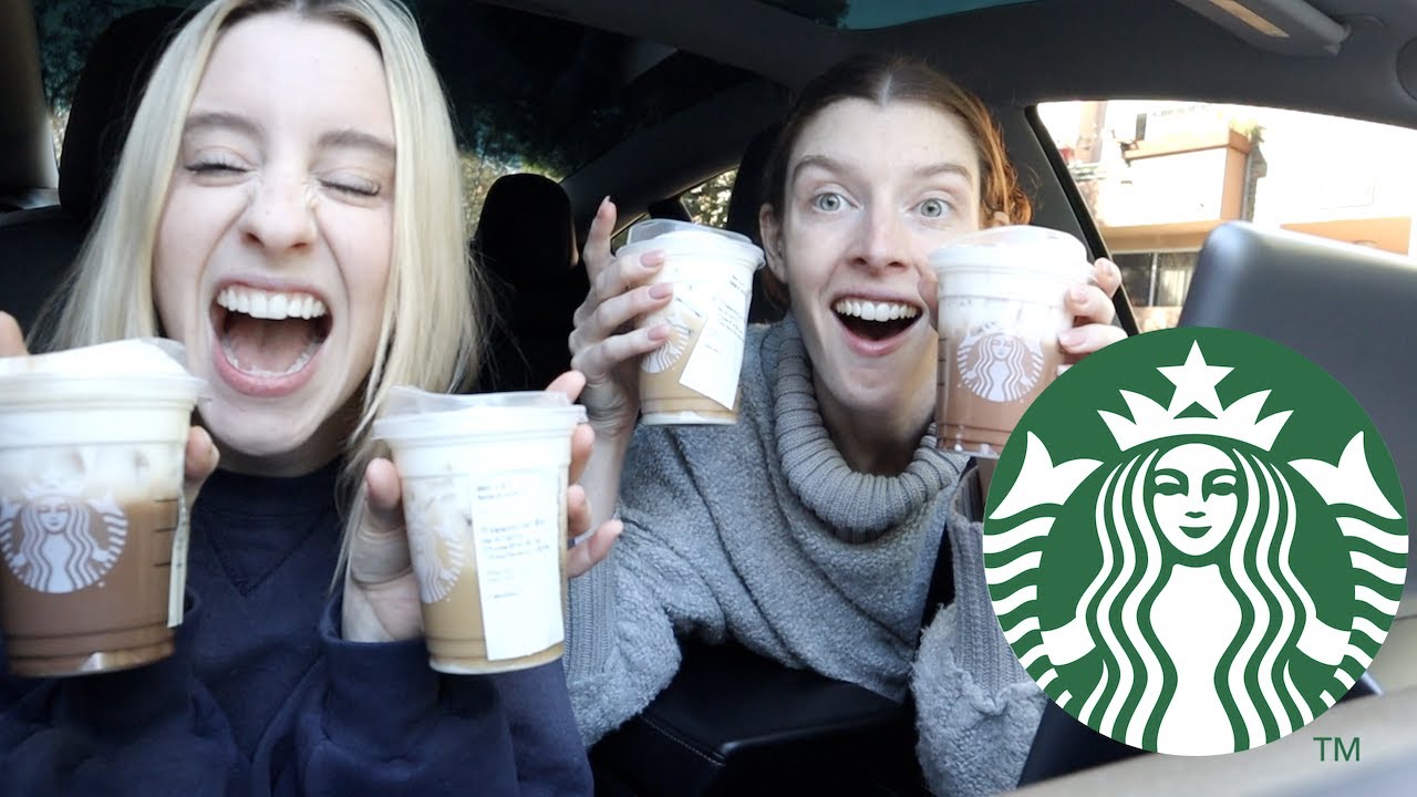 TRYING SECRET MENU WINTER DRINKS FROM STARBUCKS!