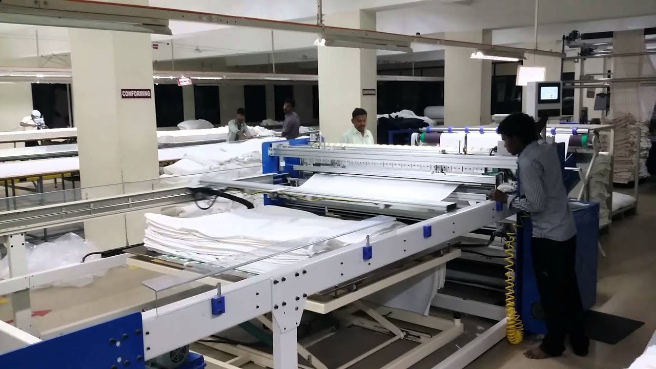 Bedsheet cutting machine