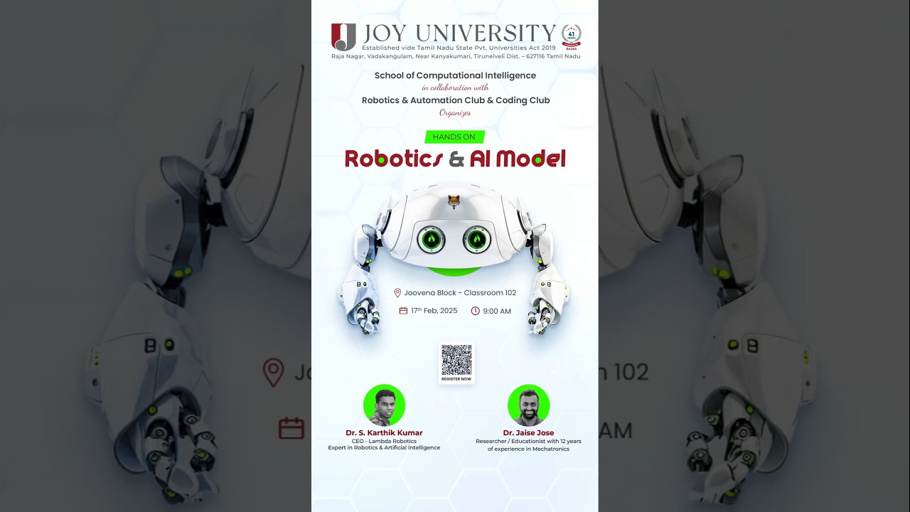 🎉 Hands-On Robotics & AI Model Workshop 