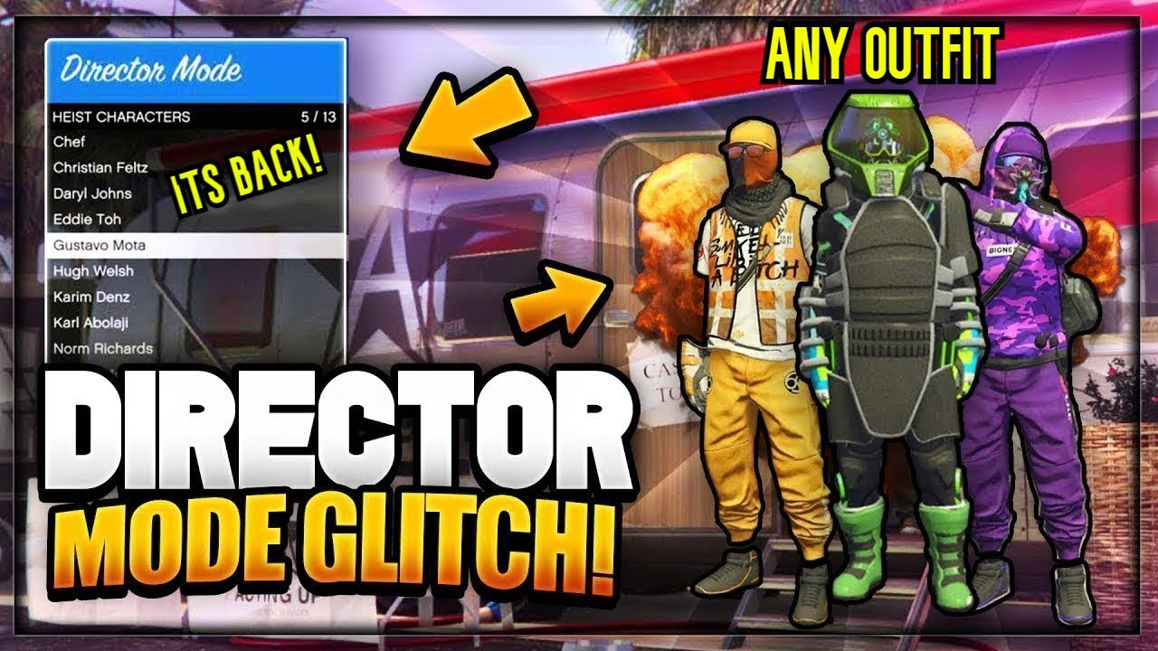 *WORKING* GTA DIRECTOR MODE GLITCH(ITS BACK!) - GET ANY GTA MODDED OUTFIT! (GTA CLOTHING GLITCH)