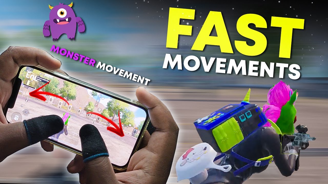 அதிவேக  MOVEMENTS GUIDE | 🎁GIVEAWAY🎁| HOW TO BECOME FASTEST PLAYER IN BGMI WITH BEST MOVEMENTS