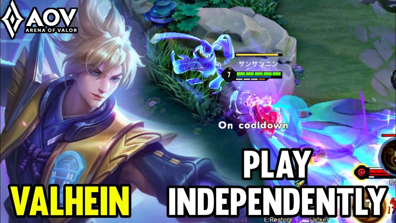 AOV : VALHEIN GAMEPLAY | PLAY INDEPENDENTLY - ARENA OF VALOR LIÊNQUÂNMOBILE ROV COT