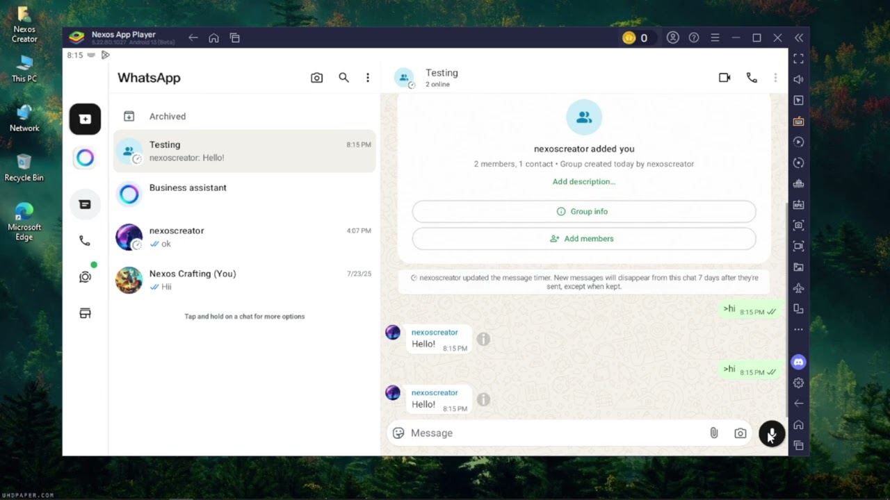 WhatsApp Bot using Baileys (Unofficial API) | Nexos Creator
