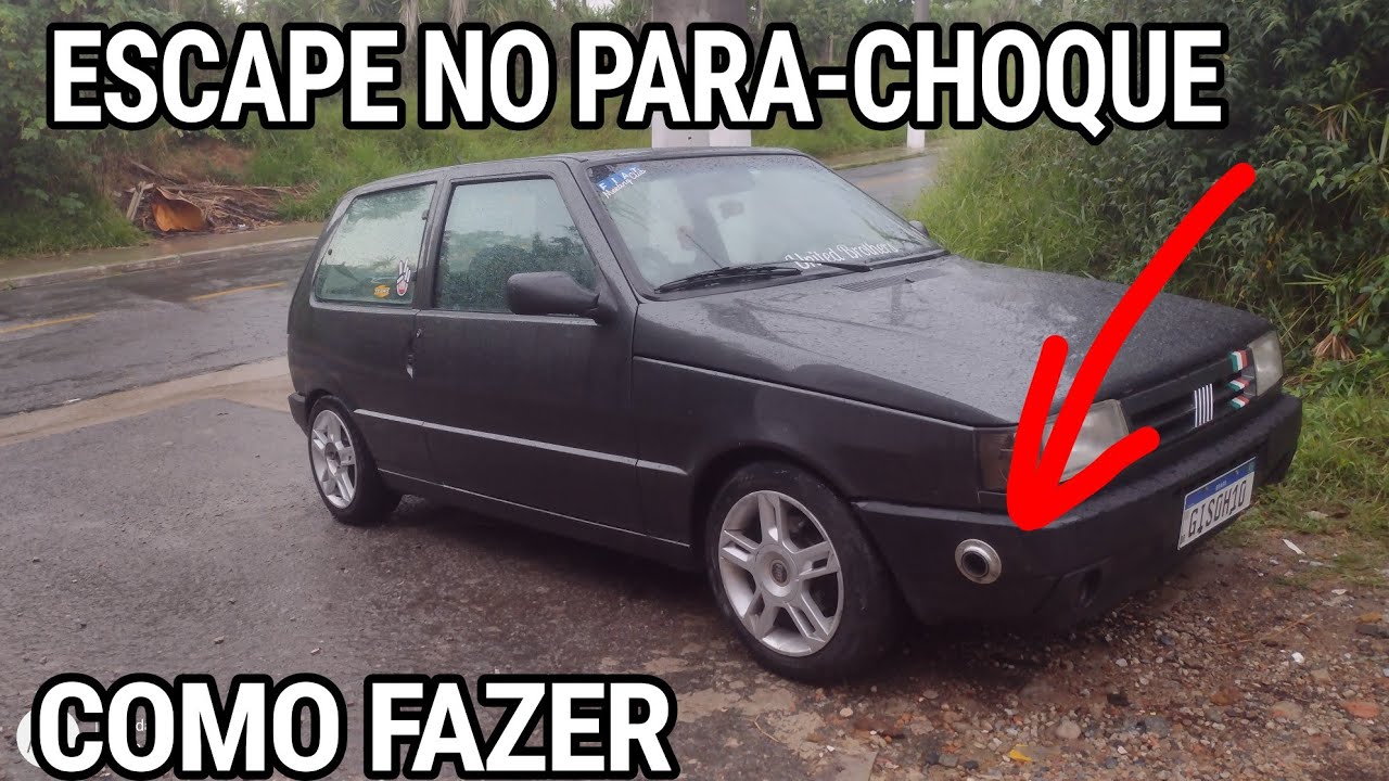 COMO FAZER ESCAPE NO PARACHOQUE NO FIAT UNO SEM DEIXAR DIRETO COM ABAFADOR E RONCO ESPORTIVO