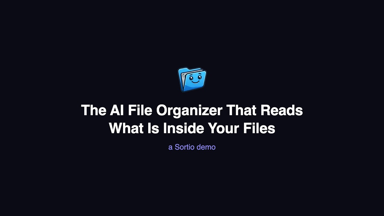 AI File Organizer That Reads Inside Your Files (2026) | Sortio