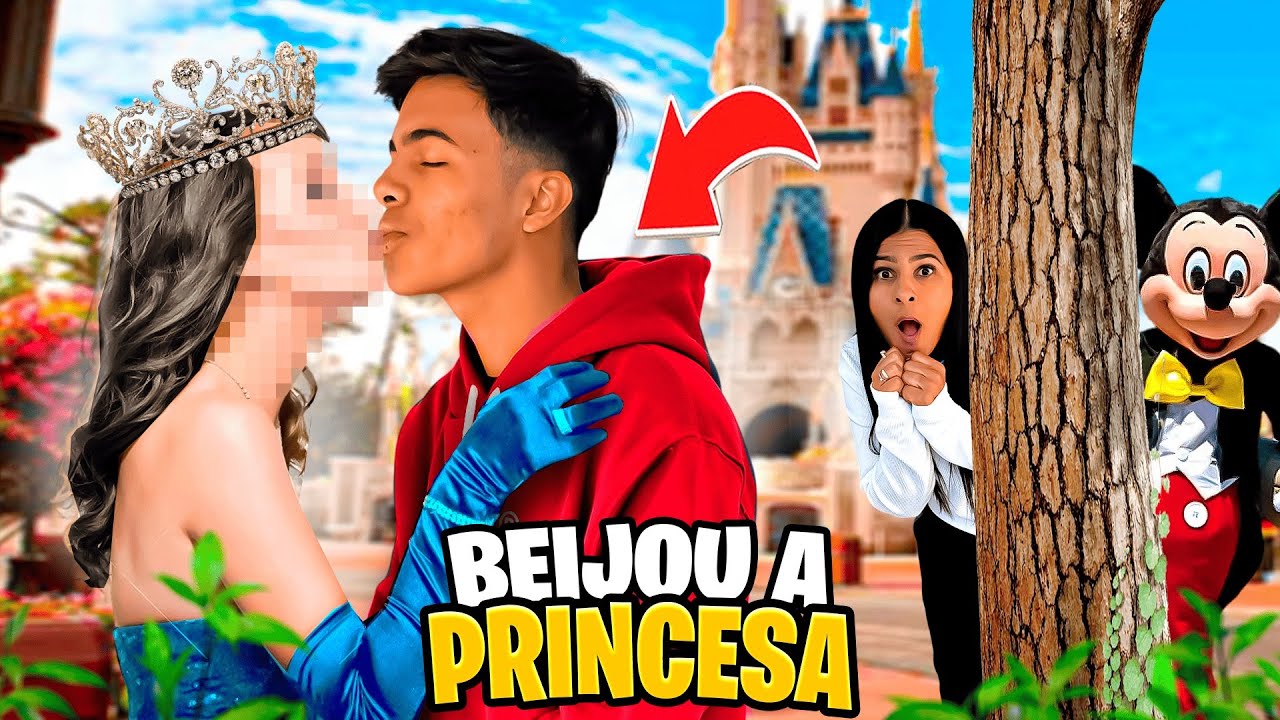 ESTEVÃO SE APAIXONOU POR UMA PRINCESA NA DISNEY!😍 *olha o que aconteceu!