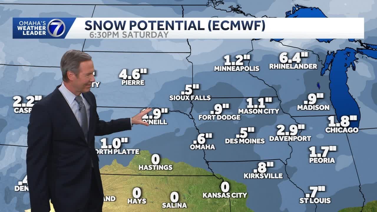 Snow chance late week in Omaha