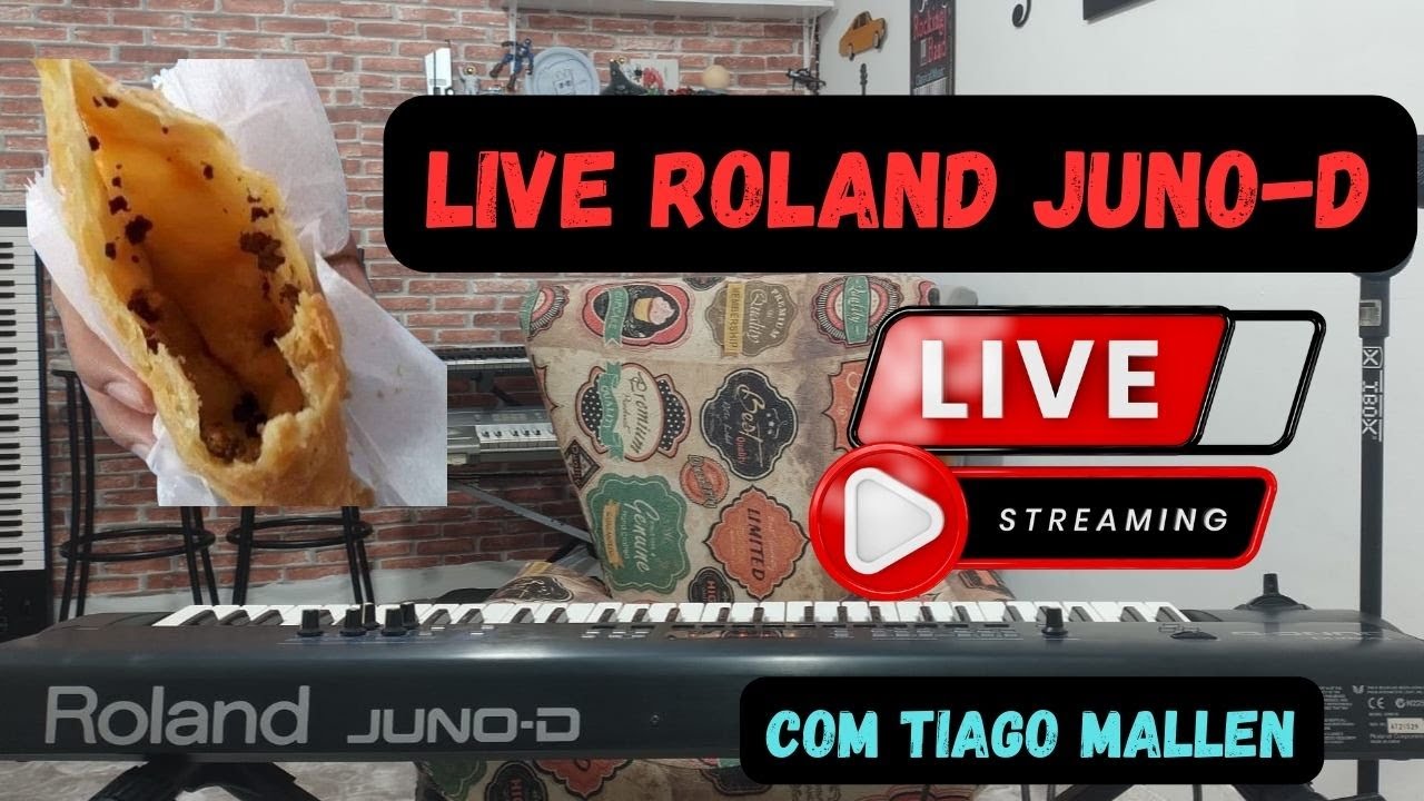 LIVE ROLAND JUNO-D (ONDE TUDO COMEÇOU - A SAGA DOS PASTÉIS) COM TIAGO MALLEN .