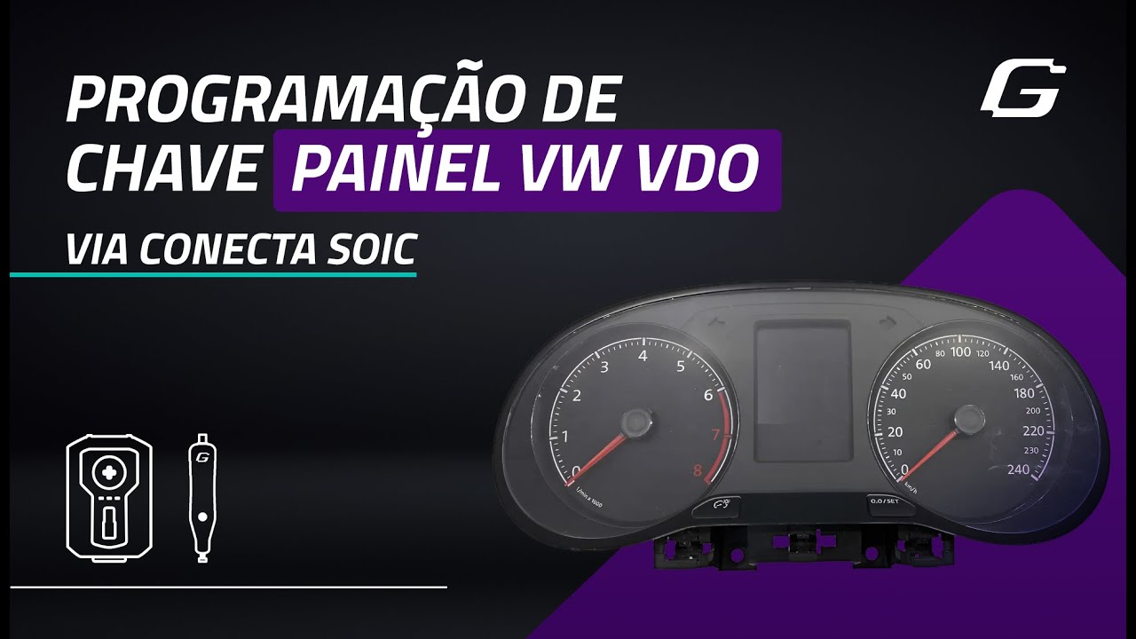 Confira como realização a Programação de Chave no Painel VW VDO via Conecta SOIC 🚀