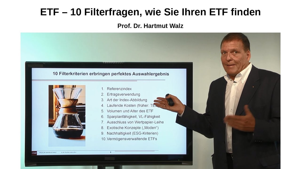 ETF – 10 Filterfragen, wie Sie Ihren ETF finden