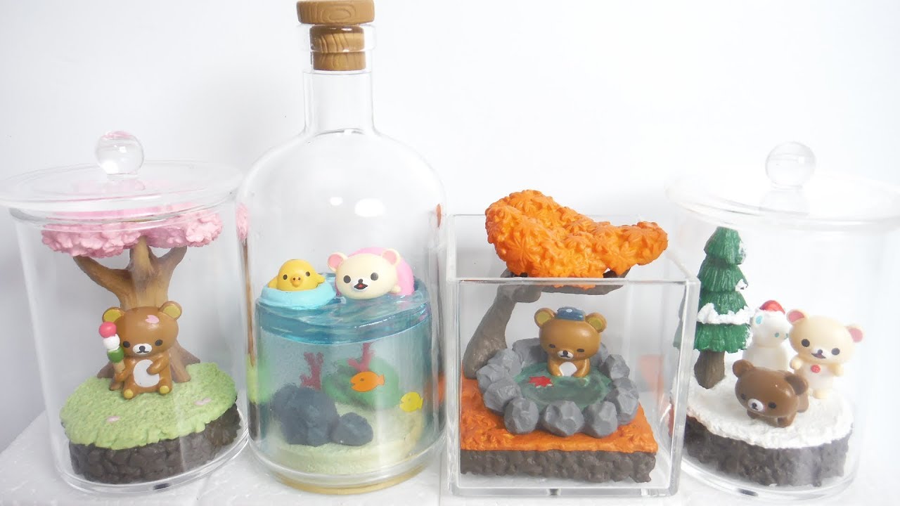 Re-Ment Rilakkuma Seasonal Terrarium 全６種 開封 リラックマ 季節のテラリウム リーメント Japanese miniature  toys