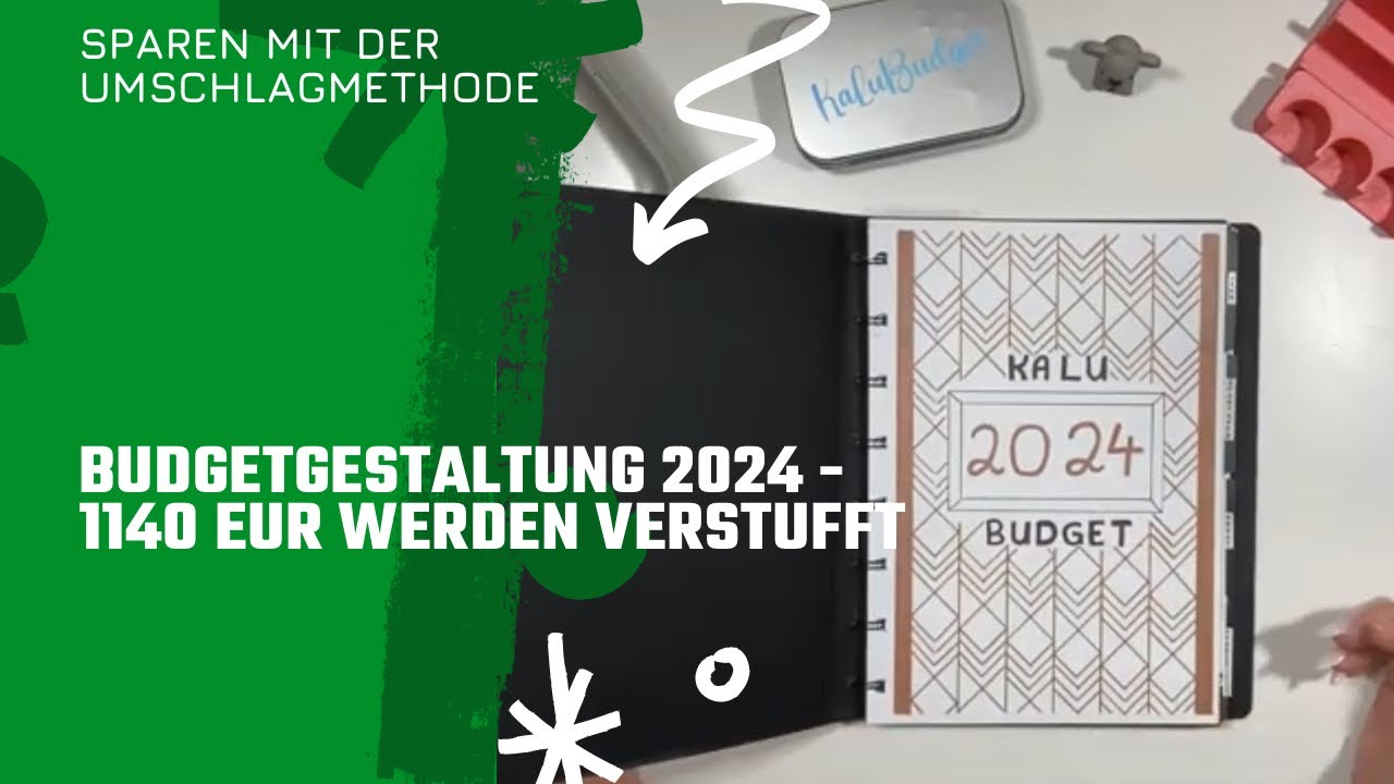 Budget Jahresplanung 2024💜Januar Budget - ich verstuffe 1140 EUR🐨Trotz ADHS Finanzen im Griff💜