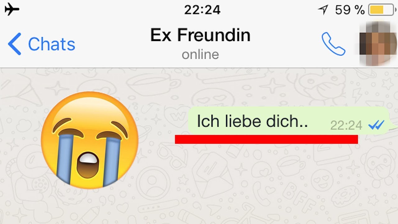 "Ich liebe dich" zur EX-Freundin schreiben..