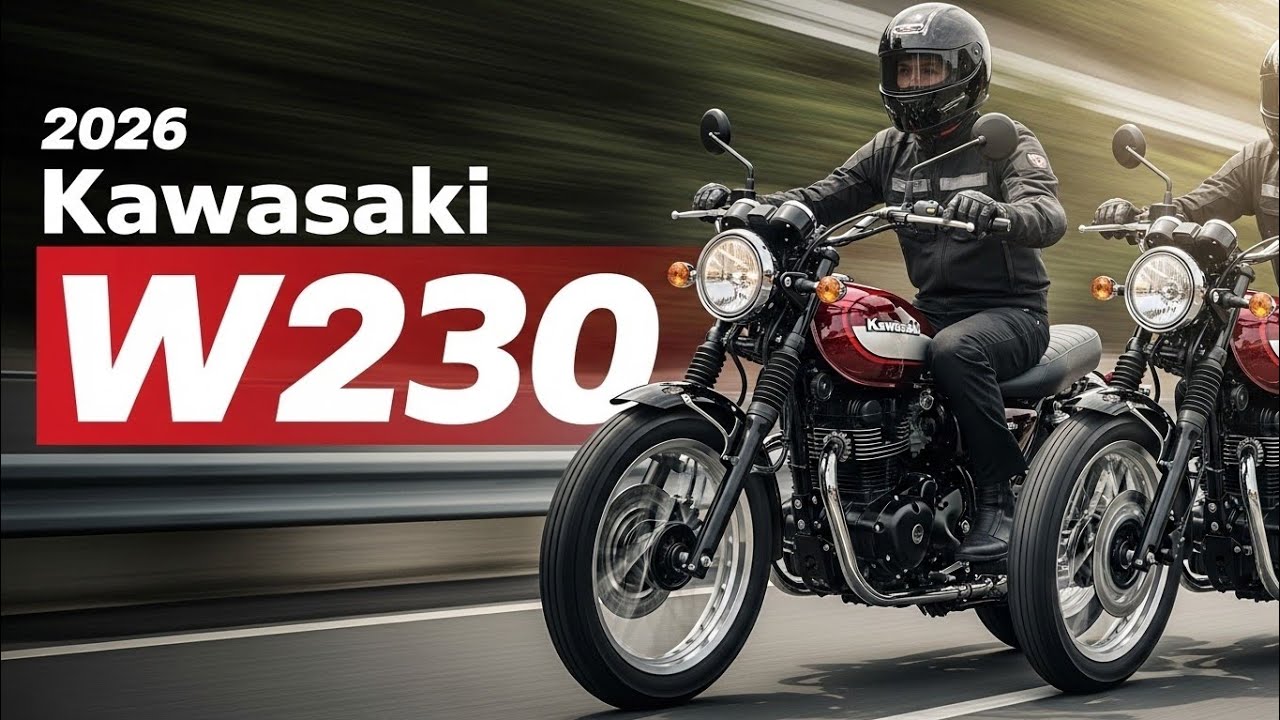 Vintage Looks, Modern Power – 2026 Kawasaki W230 First Look