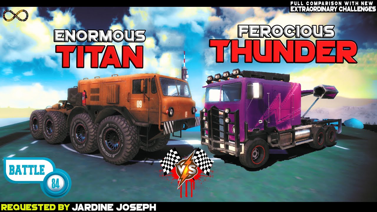 OFF THE ROAD TITAN Vs THUNDER | OFFROADING TRUCKS INFINITE OPENWORLD GAME OTR | ANDROID GAMEPLAY HD