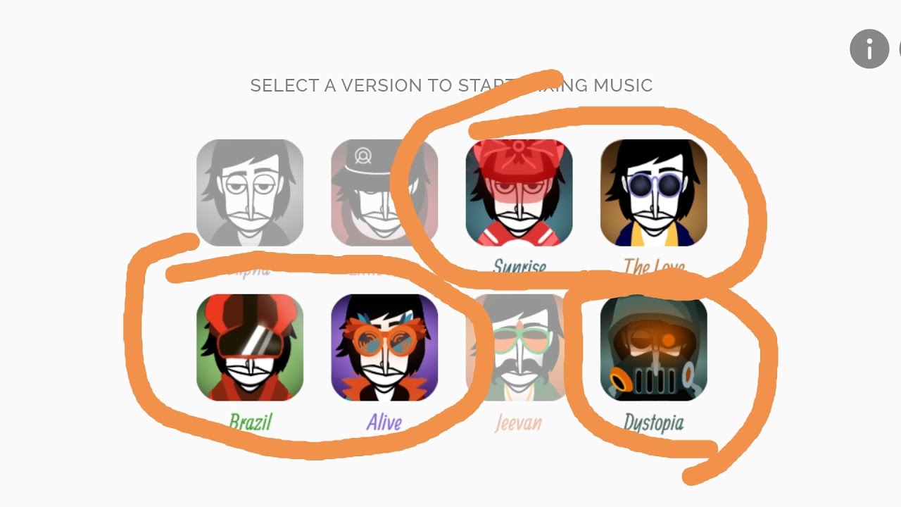 Incredibox ramake (v3, v4, v5, v6, v8)