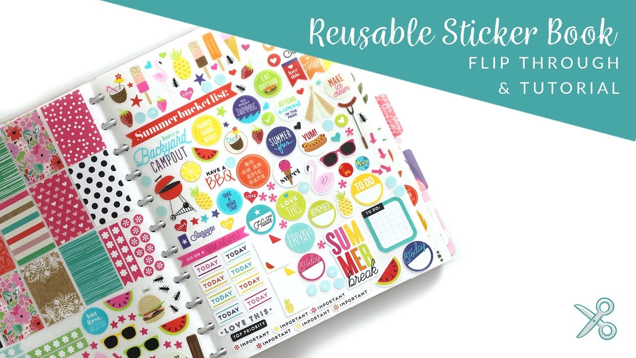 DIY Reusable Sticker Book: Flip through & Tutorial