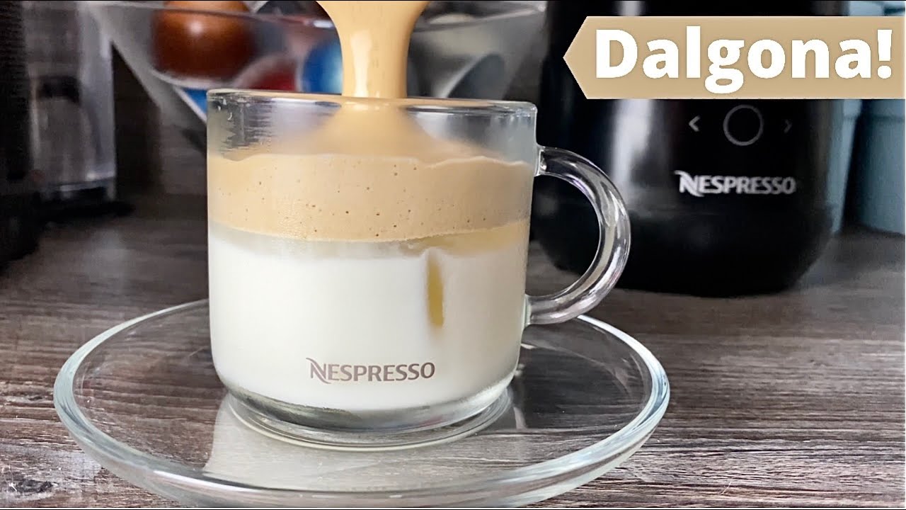 Кофе Nespresso Dalgona с использованием капучинатора Barista Recipe Maker | Кофе со льдом Nespres...