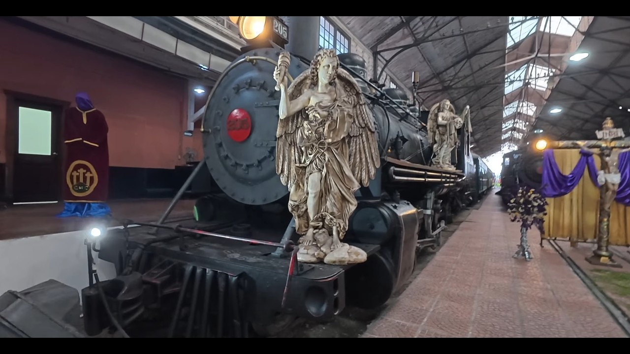 Guatemala Walking Tour: Museo del Ferrocarril y Exposición Iglesia de El Calvario zona 1