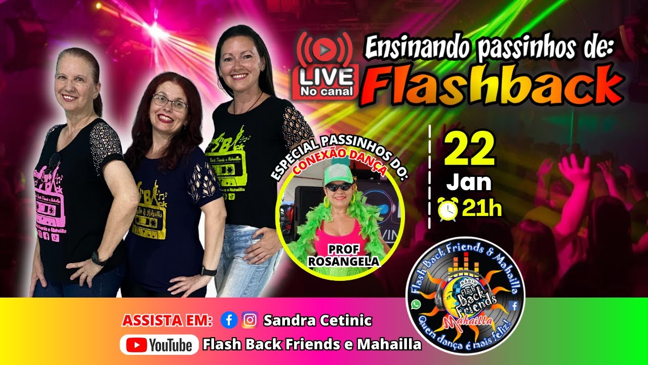 LIVE AULA PASSINHOS DE FLASH BACK - APRENDA EM CASA (22-01-2026)