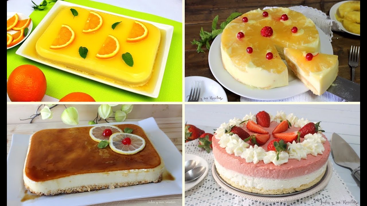 4 tartas muy refrescantes. IDEALES PARA EL VERANO!