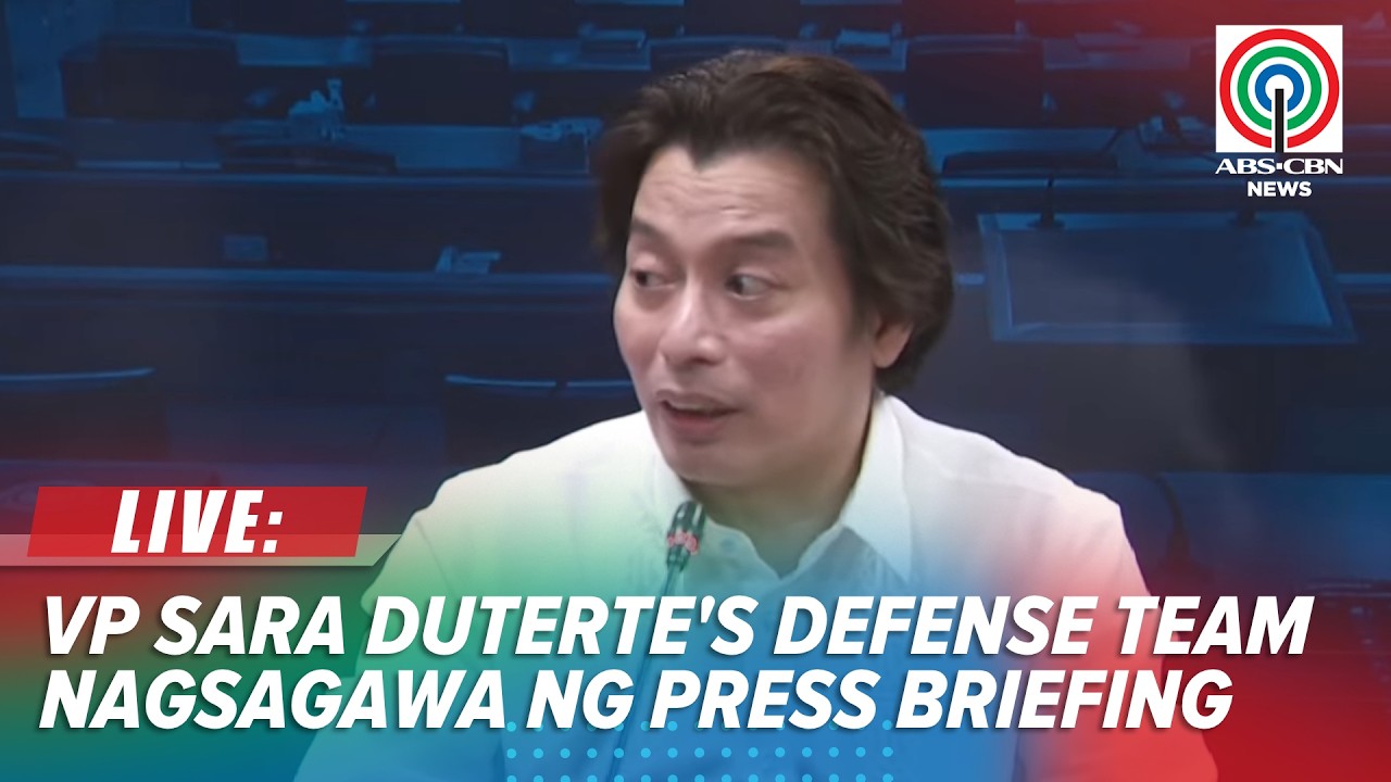 LIVE: VP Sara Duterte counsel Atty. Michael Poa holds press briefing on Impeachment Trial | July 29