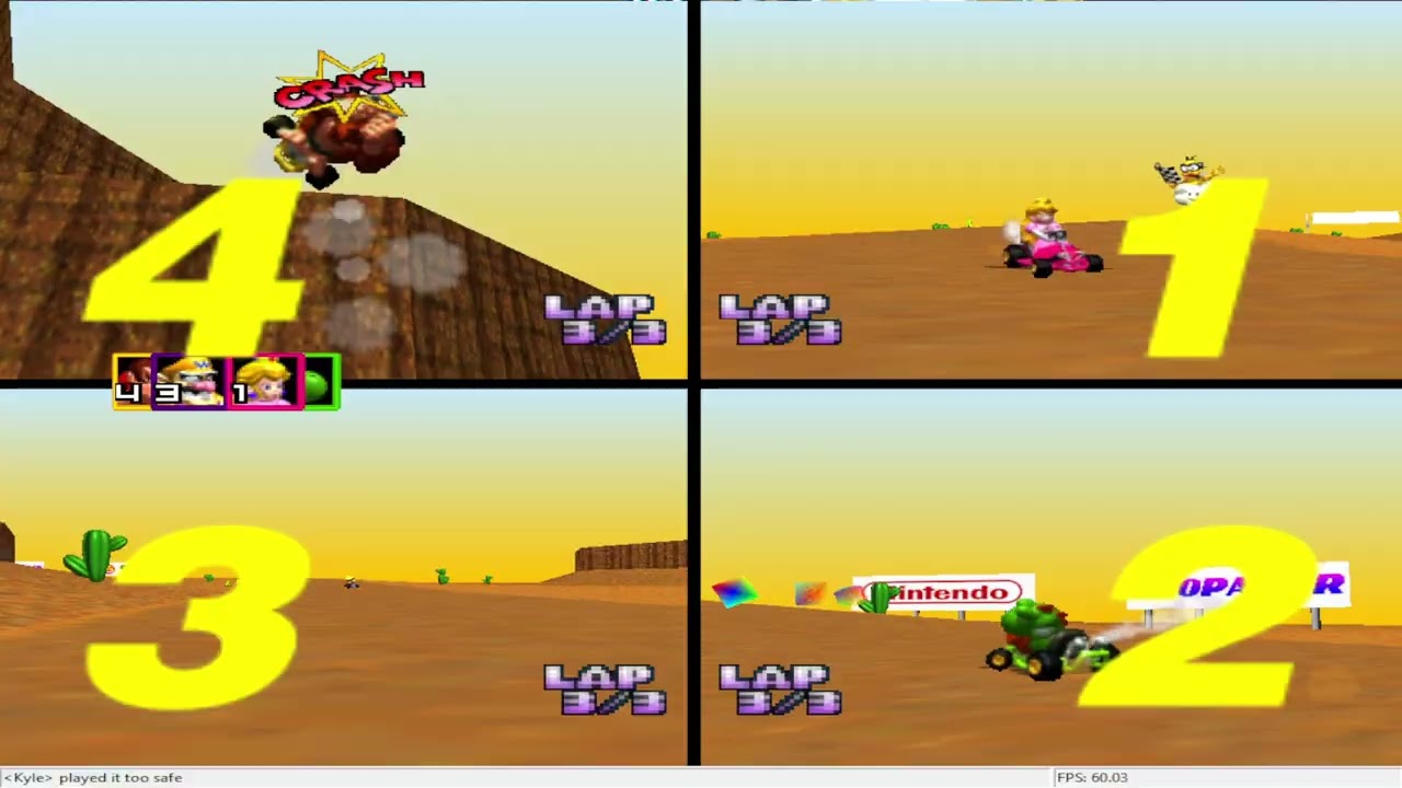 Mario kart 64 - 4VS VA - Match 49