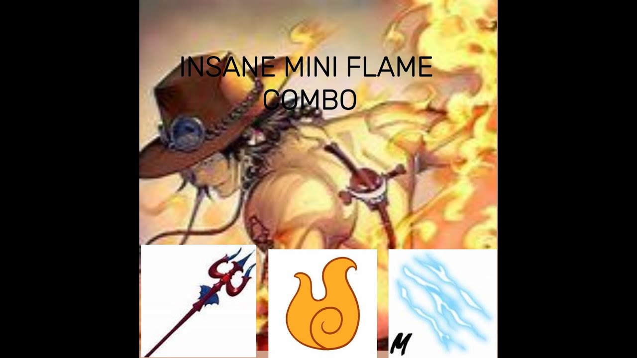 (CRAZY flame mini combo) flame +dragon trident + e-claw) combo in description