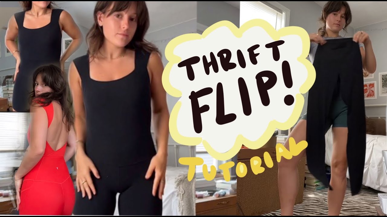 DIY Leggings to Romper Thrift Flip Tutorial