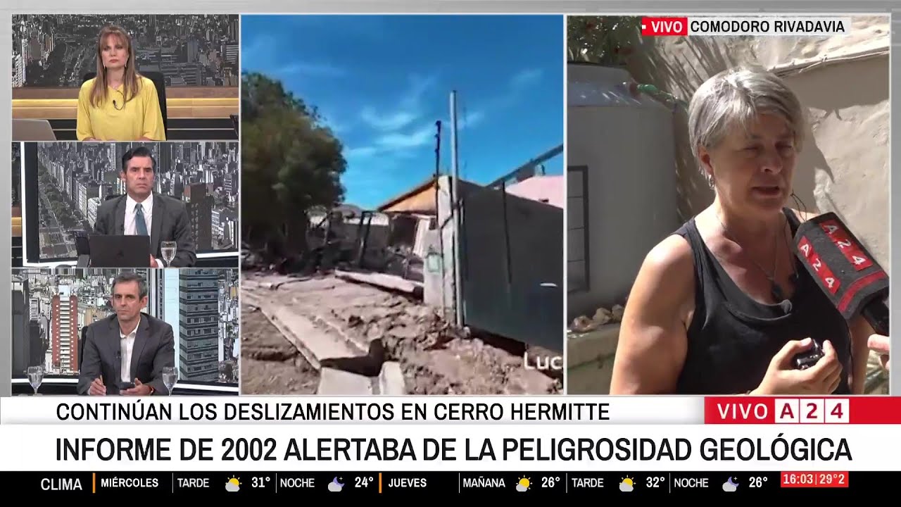 🚨 COMODORO RIVADAVIA: DECLARARON EMERGENCIA GEOLÓGICA Y YA SON 300 LOS EVACUADOS