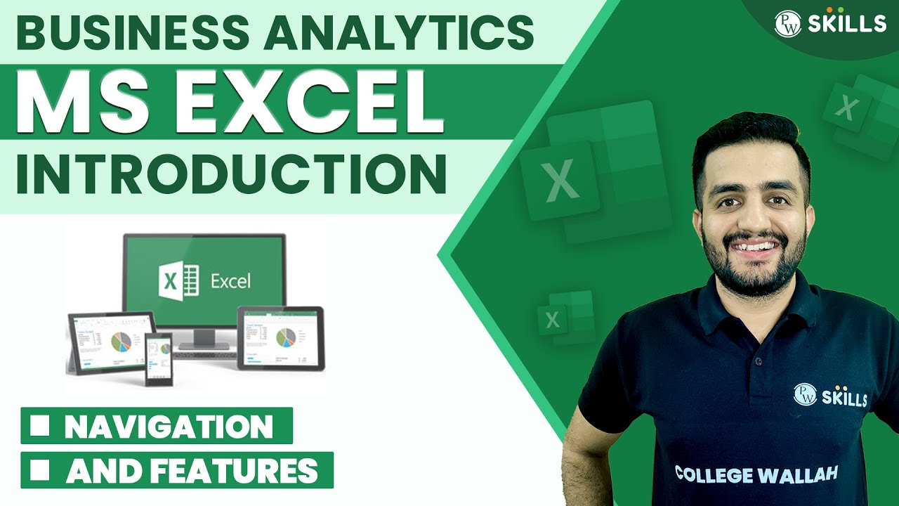 Introduction to MS Excel | Navigation and Features| 2 | Business Analytics Foundation Course