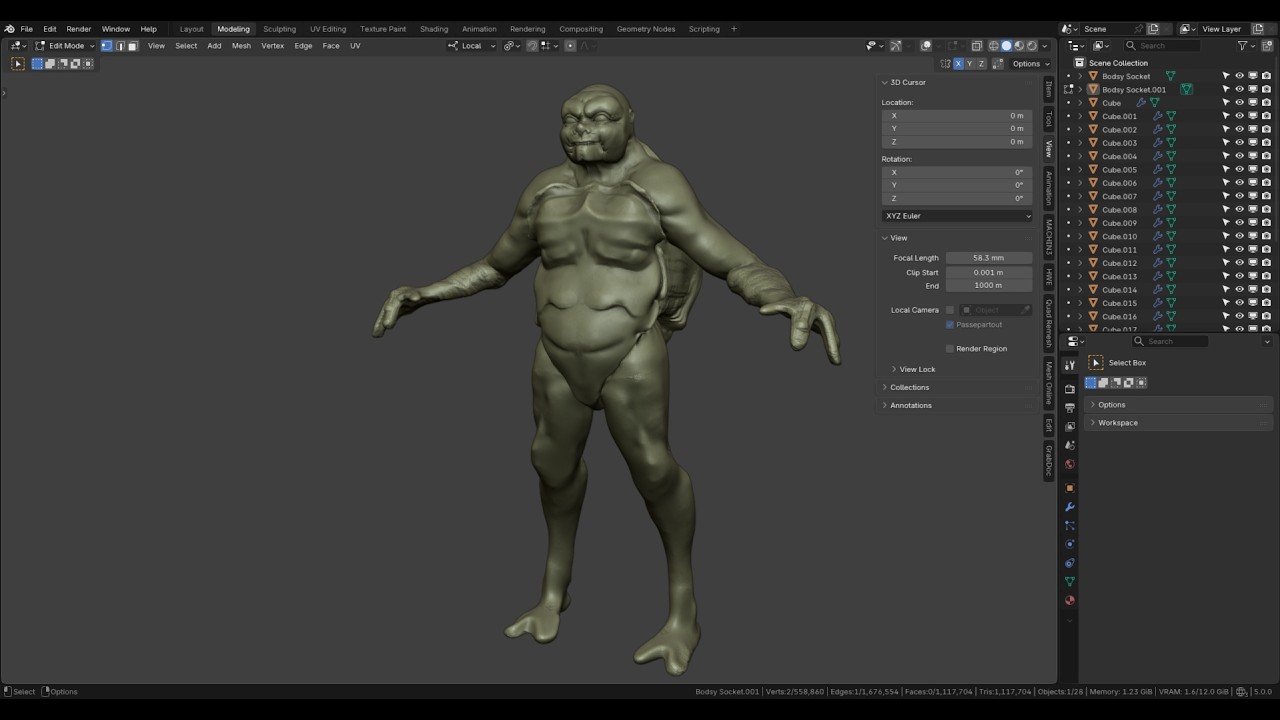 Random Sculpts with Blender #16