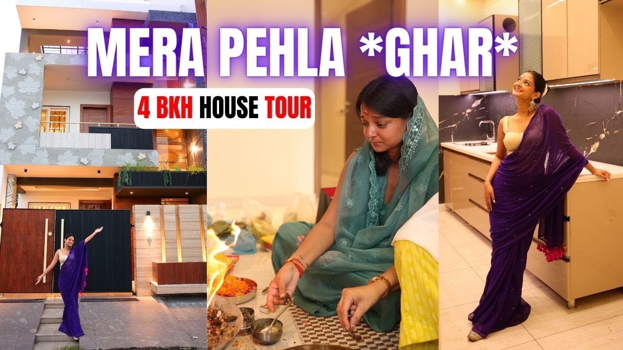 I *Bought* my First House🥹🏠! 4 BHK house tour🧿😍
