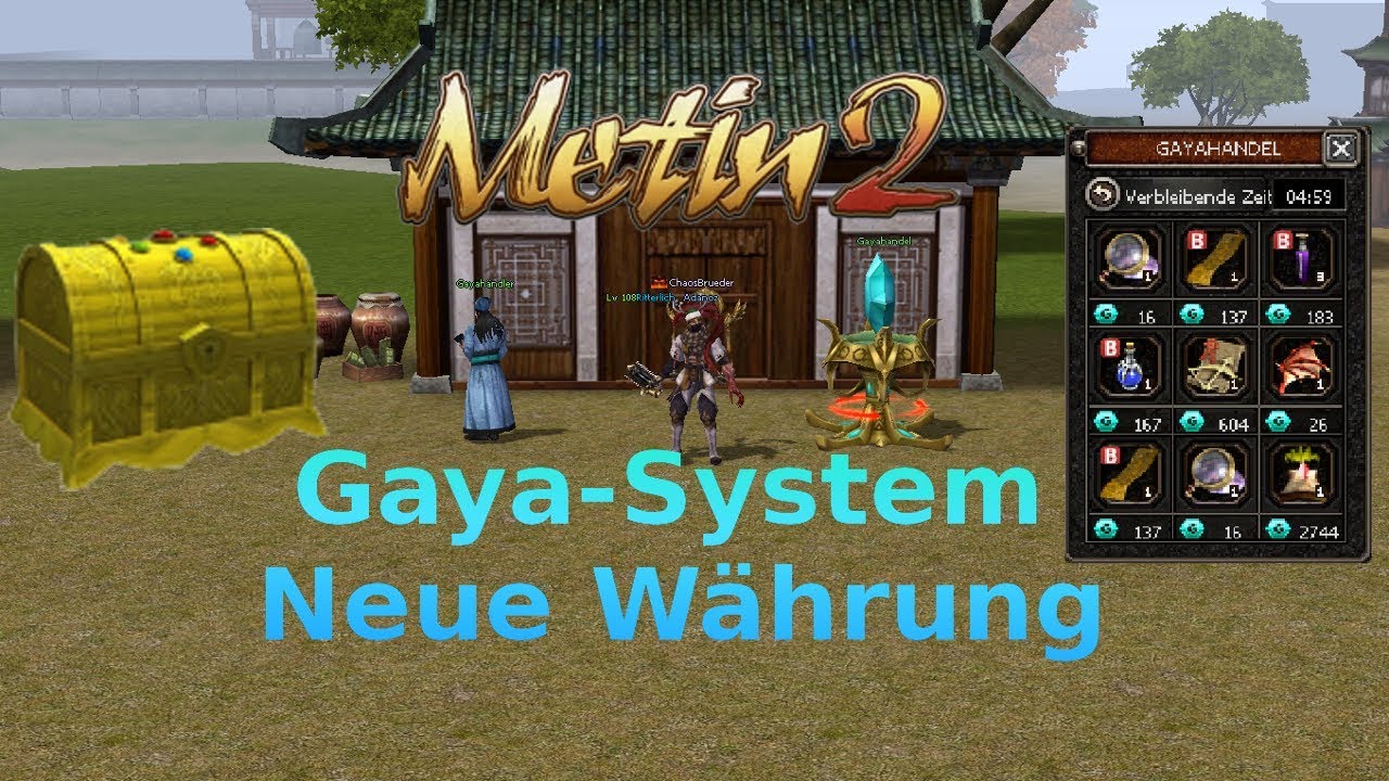 Let's TuT Metin2 DE Praios: Das Gaya-System! 